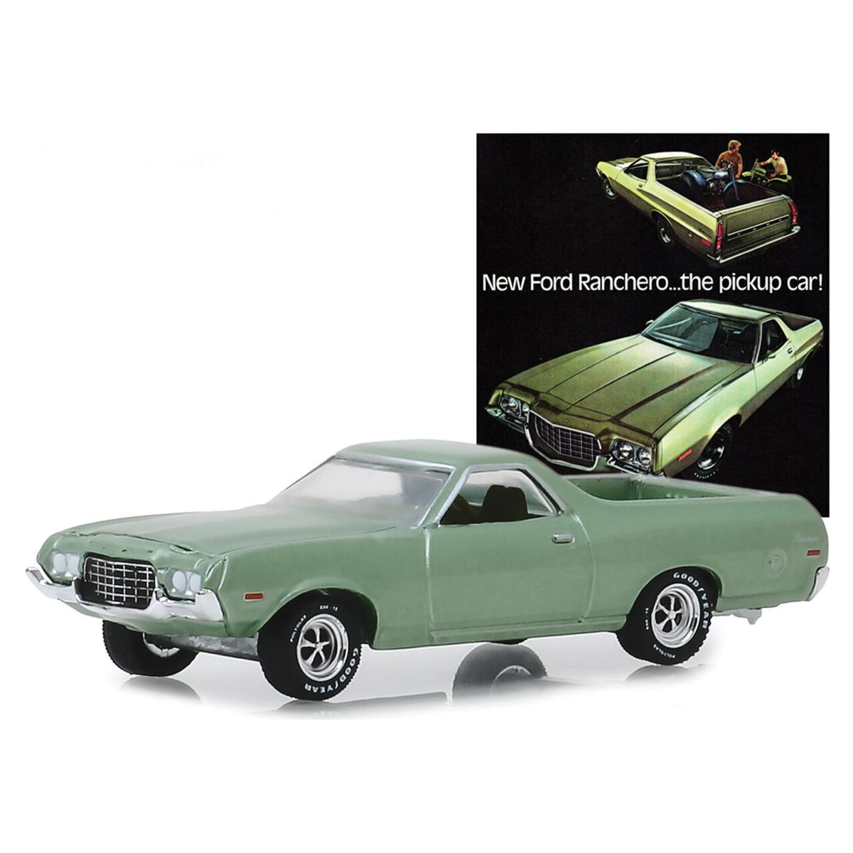 Greenlight 1972 Ford tH[h Ranchero Authentic Ad Car 1/64 XP[ | _CLXgJ[ _CLXg Ԃ̂   RNV ~j`A _CJXg fJ[ ~jJ[ A Mtg v[g