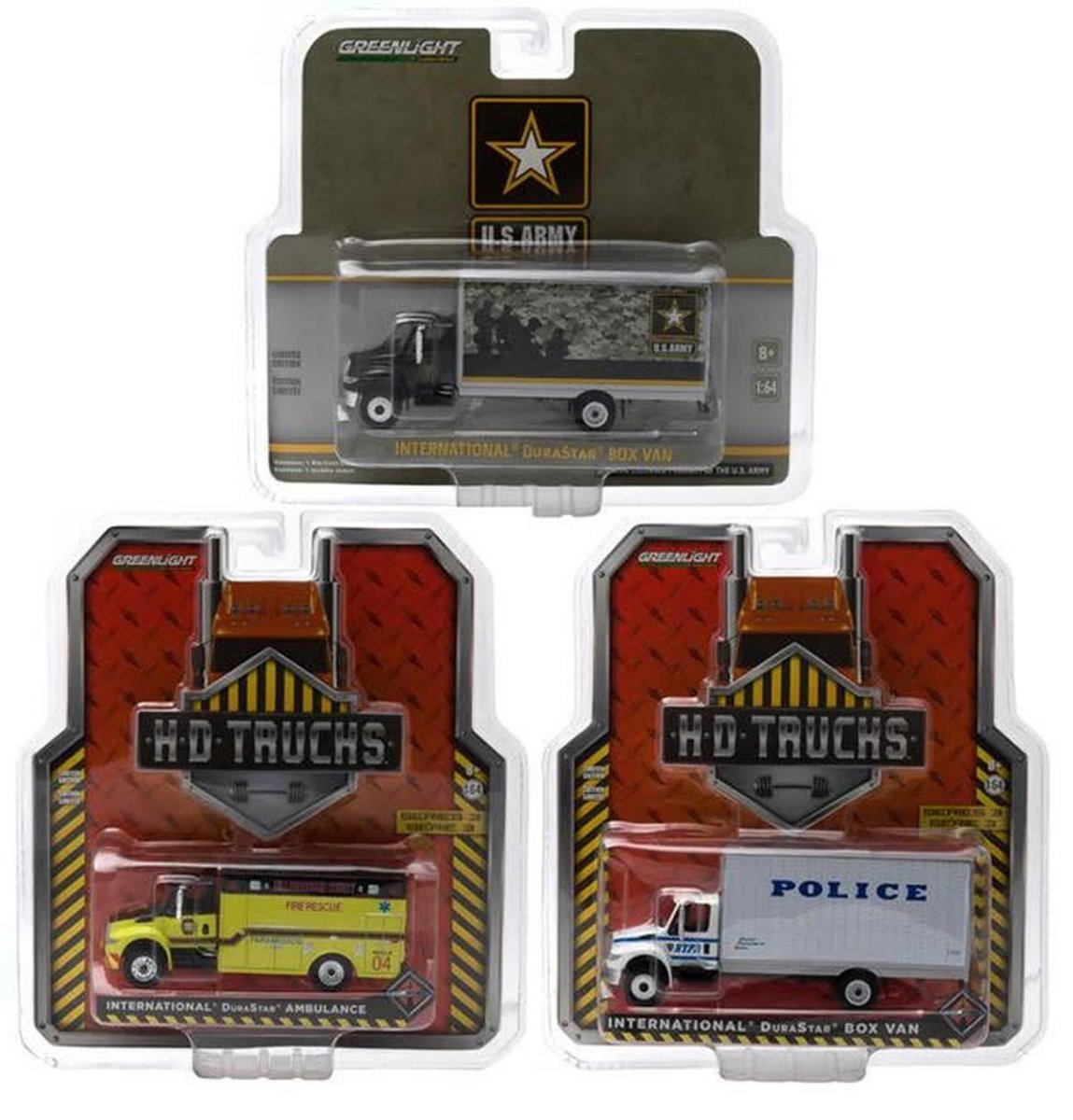 Greenlight Heavy Duty Series 3 Assortment 1/64 スケール | ダイキャストカー ダイキャスト 車のおもちゃ 車 おもちゃ コレクション ミニチュア ダイカスト モデルカー ミニカー アメ車 ギフト プレゼント