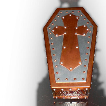 ビルウォール BILL WALL LEATHER ビルウォールレザー BWLArtist Dennis Sanchez Custom Copper Coffin Jewelry Box