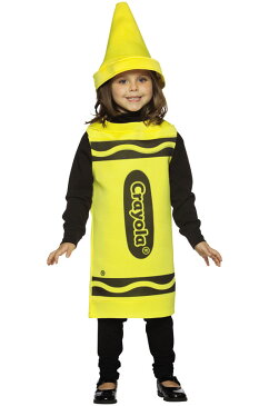 クレオラ Crayola クレヨン Yellow 子供用コスチューム (4-6X) コスチューム クリスマス ハロウィン コスプレ 衣装 仮装 男の子 女の子 子供 小学生 かわいい 面白い 学園祭 文化祭 学祭 大学祭 高校 イベント