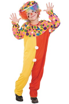 ピエロ サーカス 大道芸 Circus Clown 子供用コスチューム クリスマス ハロウィン コスプレ 衣装 仮装 男の子 女の子 子供 小学生 かわいい 面白い 2012年 学園祭 文化祭 学祭 大学祭 高校 イベント