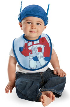 トランスフォーマー Transformers Optimus Bib and Hat 幼児,子供用コスチューム コスチューム クリスマス ハロウィン コスプレ 衣装 仮装 幼児 赤ちゃん 子供 0歳 1歳 かわいい 面白い 学園祭 文化祭 学祭 大学祭 高校 イベント ベビー服 出産祝い 誕生日 お祝い