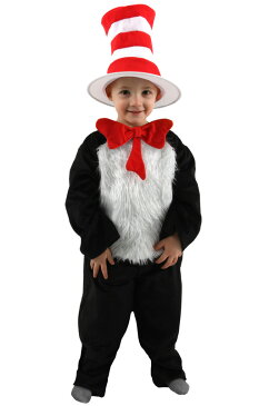 Dr Seuss Cat in the Hat デラックス 幼児,子供用コスチューム クリスマス ハロウィン コスプレ 衣装 仮装 幼児 赤ちゃん 子供 0歳 1歳 かわいい 面白い 動物 アニマル 学園祭 文化祭 学祭 大学祭 高校 イベント ベビー服 出産祝い 誕生日 お祝い