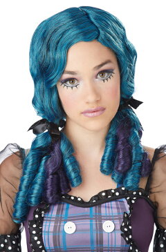 Doll Curls コスプレ用ウィッグ (Teal Purple) コスチューム クリスマス ハロウィン コスプレ 衣装 仮装 面白い ウィッグ かつら マスク 仮面 学園祭 文化祭 学祭 大学祭 高校 イベント