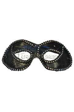 Mysterious Lace Masquerade Eye Mask (Black) コスチューム クリスマス ハロウィン コスプレ 衣装 仮装 面白い ウィッグ かつら マスク 仮面 学園祭 文化祭 学祭 大学祭 高校 イベント