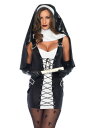 Women's Naughty Nun コスチューム クリスマス ハロウィン レディース コスプレ 衣装 女性 仮装 女性用 イベント パーティ ハロウィーン ...