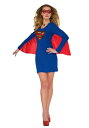 DC Super女の子 Cape Dress Women's コスチューム クリスマス ハロウィン レディース コスプレ 衣装 女性 仮装 女性用 イベント パーティ ハロウィーン 学芸会