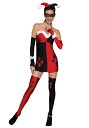 DC Women's Harley Quinn コスチューム クリスマス ハロウィン レディース コスプレ 衣装 女性 仮装 女性用 イベント パーティ ハロウィーン 学芸会