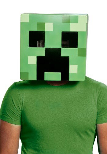 大人用 マインクラフトCreeper マスク | コスプレ 衣装 仮装 小道具 おもしろい イベント パーティ 発表会 デコレー…