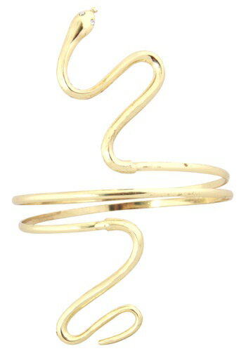 Gold Snake Armband | コスプレ 衣装 仮装 小道具 おもしろい イベント パーティ 発表会 デコレーション リボン アクセサリー メンズ レディース 子供 おしゃれ かわいい ギフト プレゼント