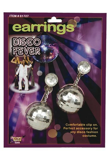 ディスコ Ball Earrings | コスプレ 衣装 仮装 小道具 おもしろい イベント パーティ 発表会 デコレーション リボン アクセサリー メンズ レ...