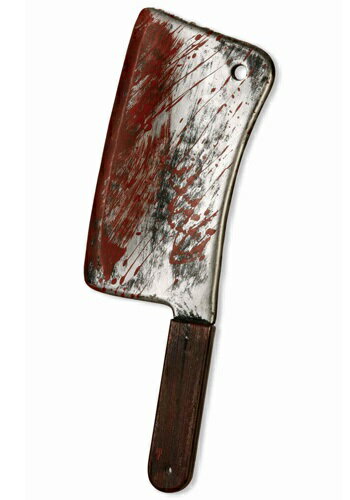 Bloody Butcher Cleaver Haloween Prop | コスプレ 衣装 仮装 小道具 おもしろい イベント パーティ 発表会 デコレーショ...
