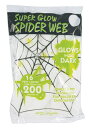 Glow in the Dark Spider Webs | コスプレ 衣装 仮装 小道具 おもしろい イベント パーティ 発表会 デコレーション リボン アク...