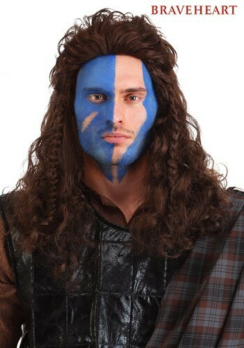 Braveheart William Wallace ウィッグ | コスプレ 衣装 仮装 小道具 おもしろい イベント パーティ 発表会 デコレーション リボン...