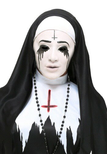 Scary Nun マスク | コスプレ 衣装 仮装 小道具 おもしろい イベント パーティ 発表会 デコレーション リボン アクセサリー メンズ レディース 子供 おしゃれ かわいい ギフト プレゼント