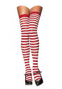 ホワイト and レッド Striped Stockings | コスプレ 衣装 仮装 小道具 おもしろい イベント パーティ 発表会 デコレーション リボン アクセサリー メンズ レディース 子供 おしゃれ かわいい ギフト プレゼント