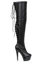 ブラック Lace Thigh High ブーツ for Women | コスプレ 衣装 仮装 小道具 おもしろい イベント パーティ 発表会 デコレーション ...