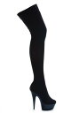 Stretch Lycra ブラック Thigh High ブーツ for Women | コスプレ 衣装 仮装 小道具 おもしろい イベント パーティ 発表会 デコレーション リボン アクセサリー メンズ レディース 子供 おしゃれ かわいい ギフト プレゼント 1