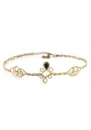 Adjustable Antique Gold/ブラック Circlet | コスプレ 衣装 仮装 小道具 おもしろい イベント パーティ 発表会 デコレーション リボン アクセサリー メンズ レディース 子供 おしゃれ かわいい ギフト プレゼント — vista 2