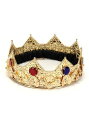Gold King Crown | コスプレ 衣装 仮装 小道具 おもしろい イベント パーティ 発表会 デコレーション リボン アクセサリー メンズ レディー...