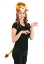 Plush ライオン 動物 獅子ヘッドバンド & Tail Kit | コスプレ 衣装 仮装 小道具 おもしろい イベント パーティ 発表会 デコレーション リボン アクセサリー メンズ レディース 子供 おしゃれ かわいい ギフト プレゼント