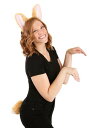 Corgi Ears ヘッドバンド & Tail Kit | コスプレ 衣装 仮装 小道具 おもしろい イベント パーティ 発表会 デコレーション リボン アク...