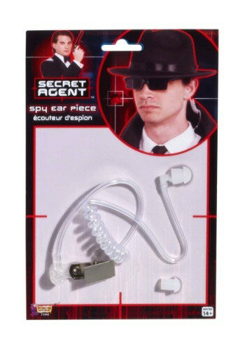 Secret Agent Earpiece | コスプレ 衣装 仮装 小道具 おもしろい イベント パーティ 発表会 デコレーション リボン アクセサリー メン...