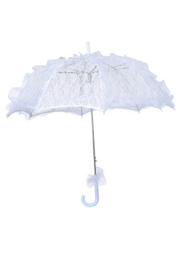 ホワイト Lace Parasol | コスプレ 衣装 仮装 小道具 おもしろい イベント パーティ 発表会 デコレーション リボン アクセサリー メンズ レディース 子供 おしゃれ かわいい ギフト プレゼント