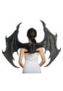 Ultimate ブラック ドラゴン 羽 | コスプレ 衣装 仮装 小道具 おもしろい イベント パーティ 発表会 デコレーション リボン アクセサリー メンズ...