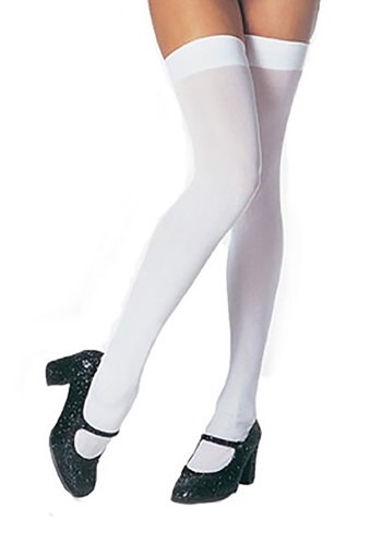 大きいサイズ Thigh High ホワイト Stockings | コスプレ 衣装 仮装 小道具 おもしろい イベント パーティ 発表会 デコレーション リボ...