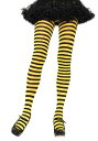 ブラック and Yellow Striped Nylon Tights for Women | コスプレ 衣装 仮装 小道具 おもしろい イベント パーティ ...