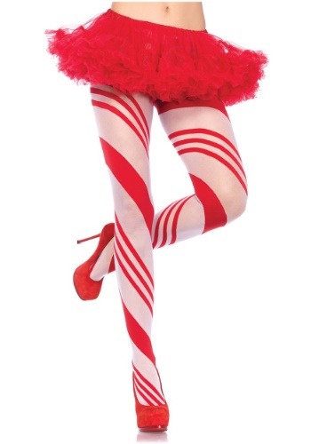 Candy Cane Tights for Women | コスプレ 衣装 仮装 小道具 おもしろい イベント パーティ 発表会 デコレーション リボン アクセ...