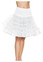 ホワイト Knee Length Petticoat | コスプレ 衣装 仮装 小道具 おもしろい イベント パーティ 発表会 デコレーション リボン アクセサ...