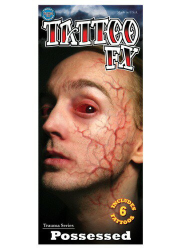 Possessed Veins Temporary Tattoo | コスプレ 衣装 仮装 小道具 おもしろい イベント パーティ 発表会 デコレーション リボ...