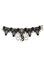 Lace Choker w/ Cameo Pendant | コスプレ 衣装 仮装 小道具 おもしろい イベント パーティ 発表会 デコレーション リボン アクセサリー メンズ レディース 子供 おしゃれ かわいい ギフト プレゼント