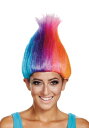 Rainbow Coloレッド 大人用 Troll ウィッグ | コスプレ 衣装 仮装 小道具 おもしろい イベント パーティ 発表会 デコレーション リボン ...