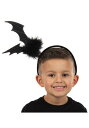 ブラック Bat Springy ヘッドバンド | コスプレ 衣装 仮装 小道具 おもしろい イベント パーティ 発表会 デコレーション リボン アクセサリー メンズ レディース 子供 おしゃれ かわいい ギフト プレゼント