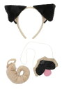 Dog Ears ヘッドバンド Nose and Tail Pug Kit | コスプレ 衣装 仮装 小道具 おもしろい イベント パーティ 発表会 デコレーシ...