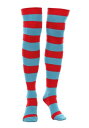 Thing 1 & Thing 2 Striped Knee High Socks | コスプレ 衣装 仮装 小道具 おもしろい イベント パーティ 発表会 デコレーション リボン アクセサリー メンズ レディース 子供 おしゃれ かわいい ギフト プレゼント