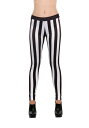 Women's ブラック and ホワイト Striped Leggings | コスプレ 衣装 仮装 小道具 おもしろい イベント パーティ 発表会 デコレー...