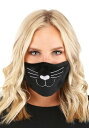 大人用 Cat Face マスク ブラック | コスプレ 衣装 仮装 小道具 おもしろい イベント パーティ 発表会 デコレーション リボン アクセサリー メン...