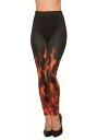 D邪悪な Fire Sublimation Leggings | コスプレ 衣装 仮装 小道具 おもしろい イベント パーティ 発表会 デコレーション リボン アクセサリー メンズ レディース 子供 おしゃれ かわいい ギフト プレゼント