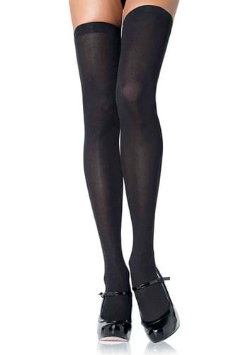 ブラック Opaque Plus Nylon Thigh High 大きいサイズ Tights | コスプレ 衣装 仮装 小道具 おもしろい イベント パーティ...