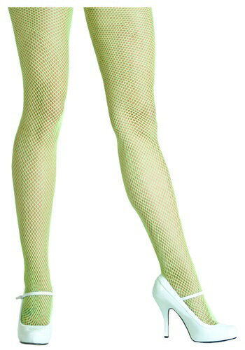 Neon Green Fishnet Tights | コスプレ 衣装 仮装 小道具 おもしろい イベント パーティ 発表会 デコレーション リボン アクセサリ...