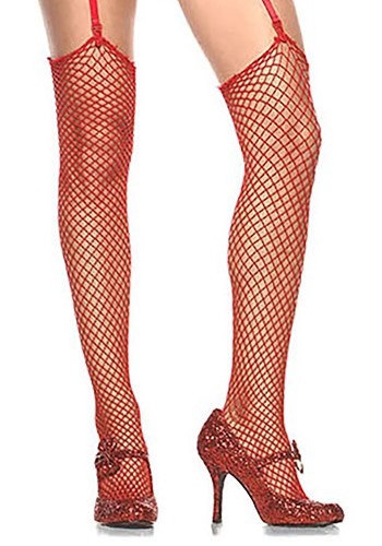 レッド Fishnet Stockings | コスプレ 衣装 仮装 小道具 おもしろい イベント パーティ 発表会 デコレーション リボン アクセサリー メン...