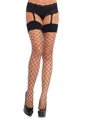 ブラック Spandex Fence Net Thigh High Tights for Women | コスプレ 衣装 仮装 小道具 おもしろい イベント パ...