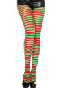 レッド & Green Striped Tights for Women | コスプレ 衣装 仮装 小道具 おもしろい イベント パーティ 発表会 デコレーショ...