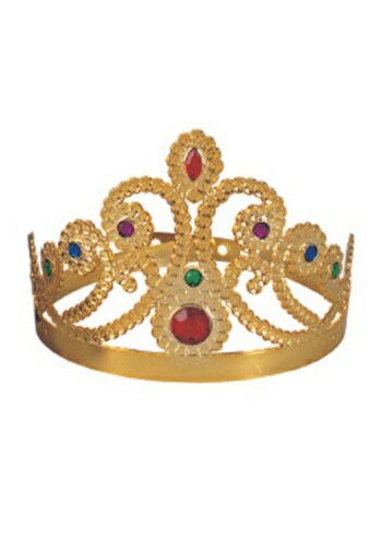 Gold Queen's Tiara | コスプレ 衣装 仮装 小道具 おもしろい イベント パーティ 発表会 デコレーション リボン アクセサリー メンズ レディース 子供 おしゃれ かわいい ギフト プレゼント