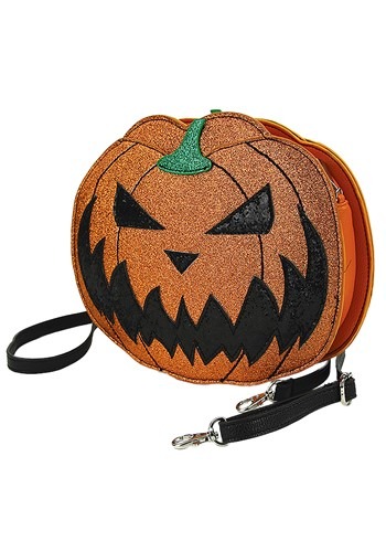 Glitter Jack O' Lantern Crossbody バッグ バック かばん | コスプレ 衣装 仮装 小道具 おもしろい イベント パーティ 発表会 デコレーション リボン アクセサリー メンズ レディース 子供 おしゃれ かわいい ギフト プレゼント — vista 2