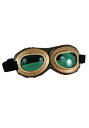 Aviator Goggles Gold | コスプレ 衣装 仮装 小道具 おもしろい イベント パーティ 発表会 デコレーション リボン アクセサリー メンズ...